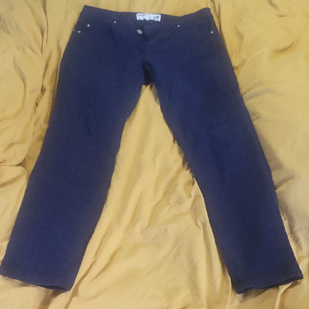 Garage Blue Ankle Cropped Jeans
